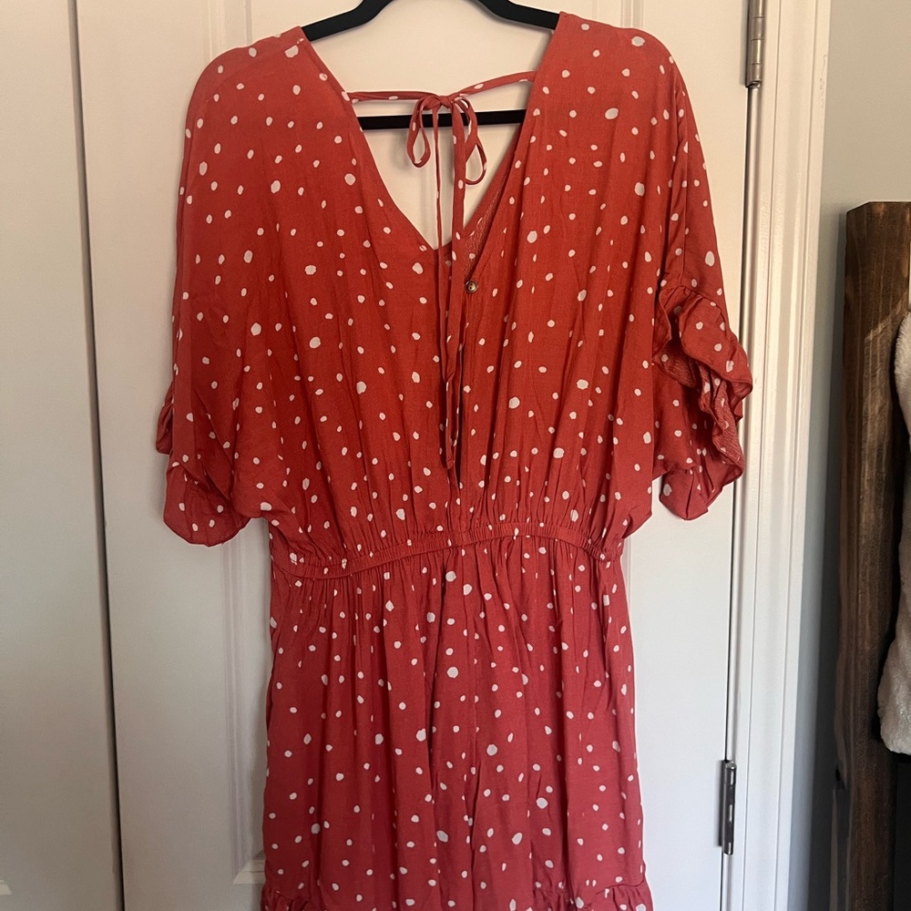 Allie Rose Pink Polka Dot Romper - M (NWT) - Picture 2 of 3